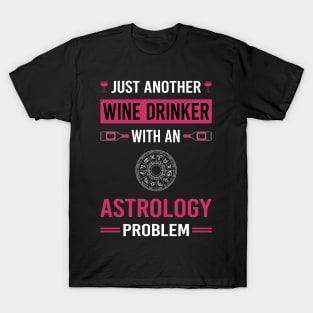 Wine Drinker Astrology Astrologer T-Shirt